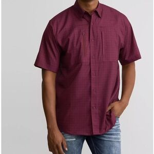 Ariat VenTEK Shirt Mens XL Tall Button Up Collar Classic Shirt Vented Shorts Slv
